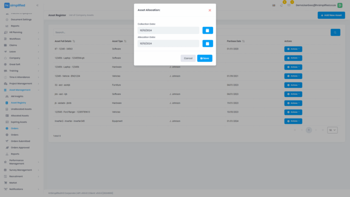 Assigning and Managing Assets in HRSimplified | Complete Guide